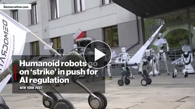Около 30 роботов устроили «забастовку» за регулирование ИИ в Польше